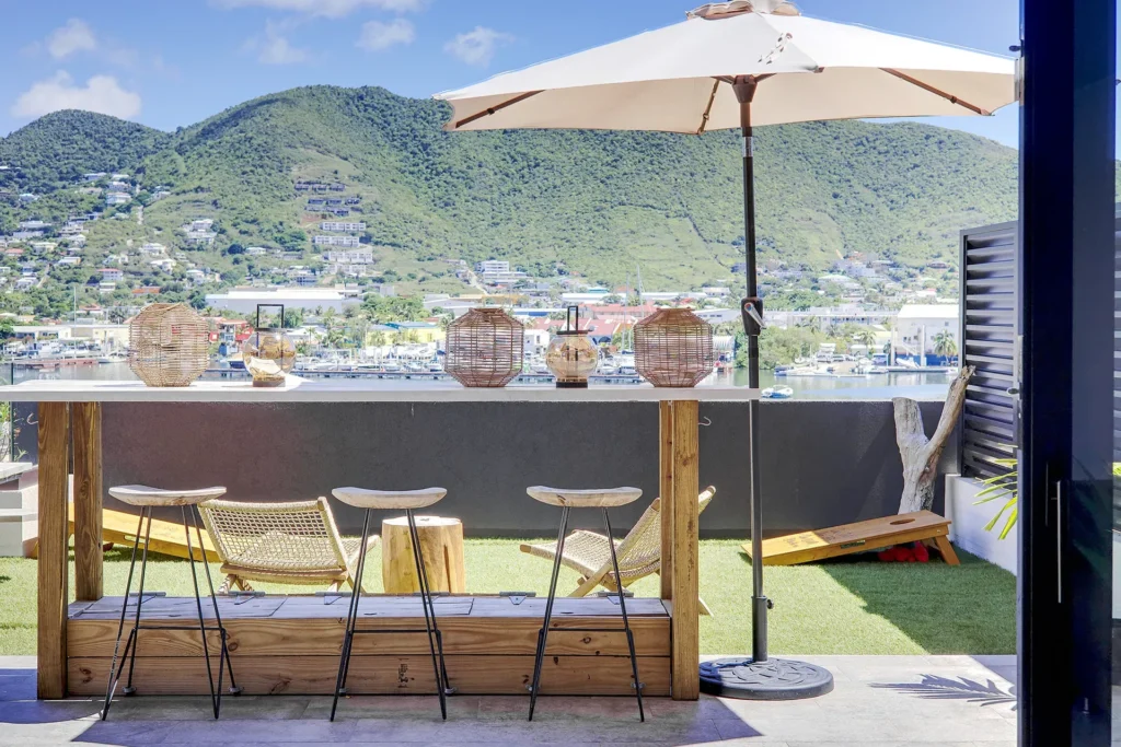 A107 beautiful 2 bedroom with garden vacation rental The Hills Residence Sint Maarten