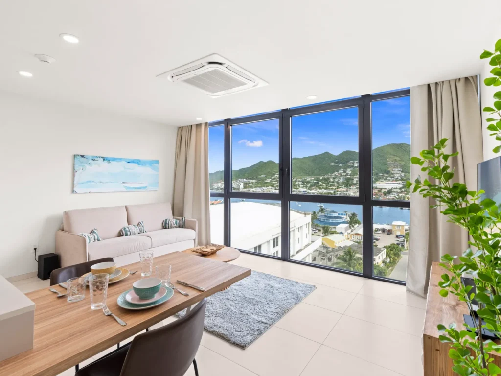 B237 Cosy 1-bedroom with lagoon view vacation rental The Hills Residence Sint Maarten