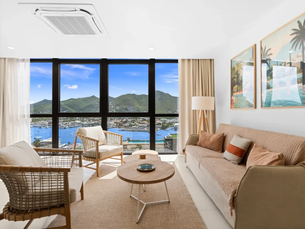 C337 charming 2 bedroom lagoon view vacation rental The Hills Residence Sint Maarten